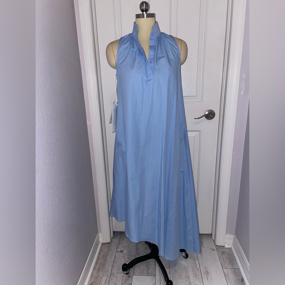 Grammar NYC The Similie Light Blue Sleeveless Dress